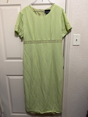 Positive Attitude Light Green Short Sleeve Maxi Dress